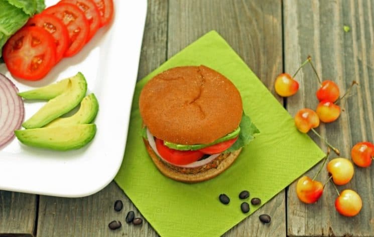 Veggie Black Bean Burger. These black bean burgers make you look like a super chef! Your kids will thank you!